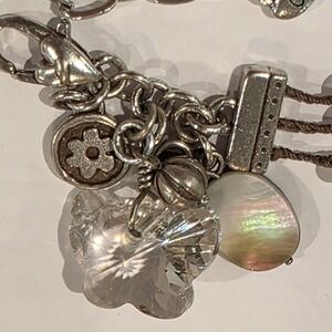 Brighton Karma? Crystal‎ Butterfly Silver and White Charm Bracelet